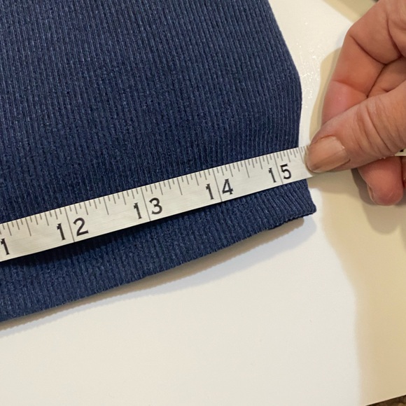 THREADS 4 THOUGHT REACTIVE KENSI RIBBED SPORTS BRA SUPPORTIVE LARGE HEATHER BLUE - Picture 12 of 14